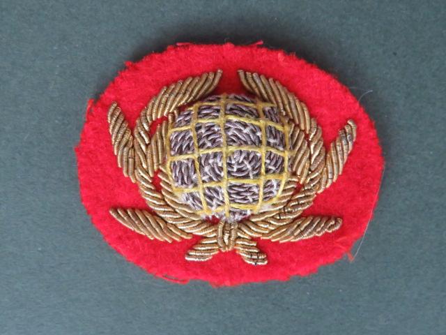 Royal Marines Post 1950 Bandmaster Full Dress Collar Badge