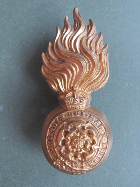 British Army The Royal Fusiliers (City of London Regiment) Pre 1953 Fur Cap Grenade Badge