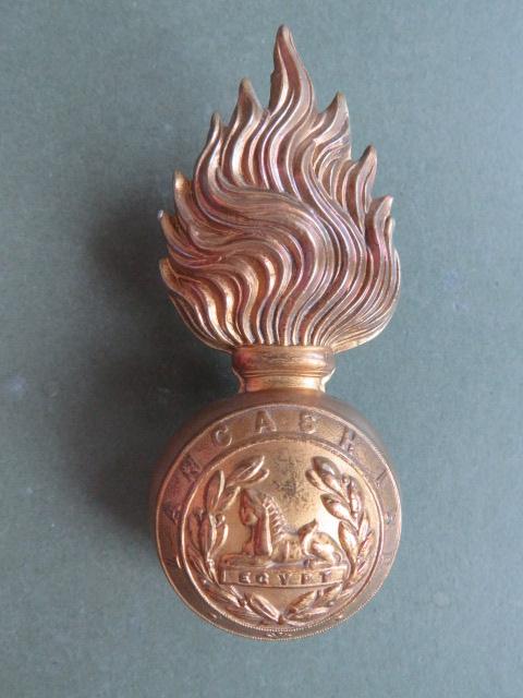 British Army Lancashire Fusiliers Fur Cap Grenade Badge