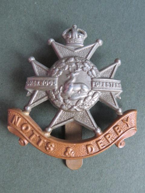 British Army Pre 1953 The Sherwood Foresters (Nottinghamshire & Derbyshire Regiment) Cap Badge
