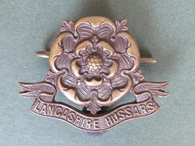 British Army The Lancashire Hussars Officers' Service Dress Collar Badge