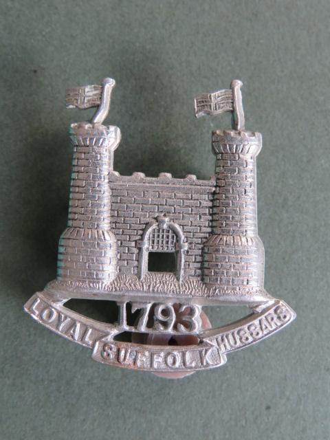 British Army Duke of York's Own Loyal Suffolk Hussars Collar Badge