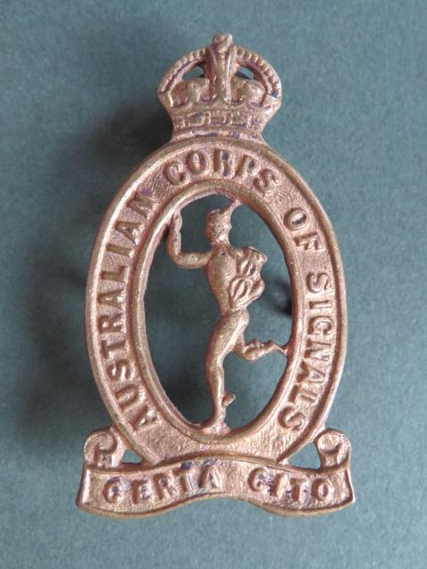 Australian Army Corps of Signals 1930-1942 Cap Badge