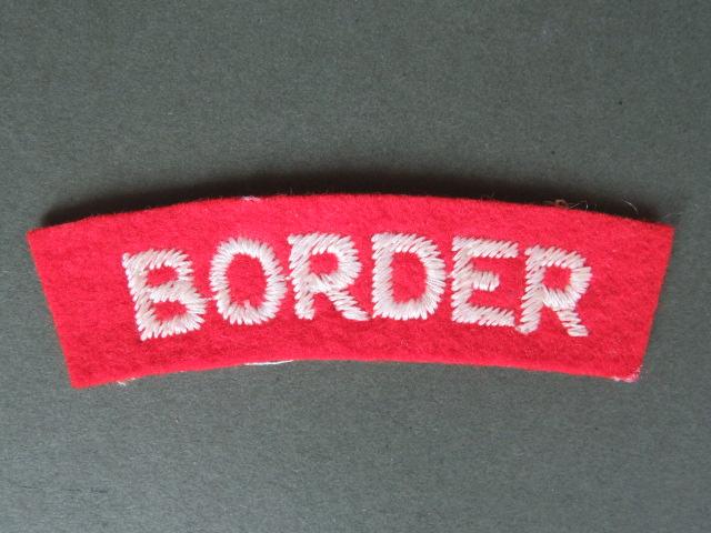 British Army 1940's The Border Regiment Shoulder Title