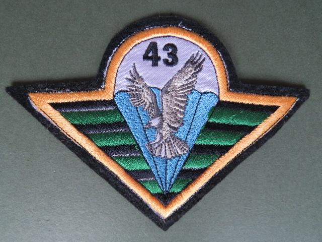 Czech Republic Army 4th Rapid Deployment Brigade 43rd Airborne Battalion Shoulder Patch