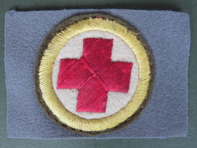 British Army RAMC Medical Orderly on Queen Alexandra's Royal Army Nursing Corps Grey