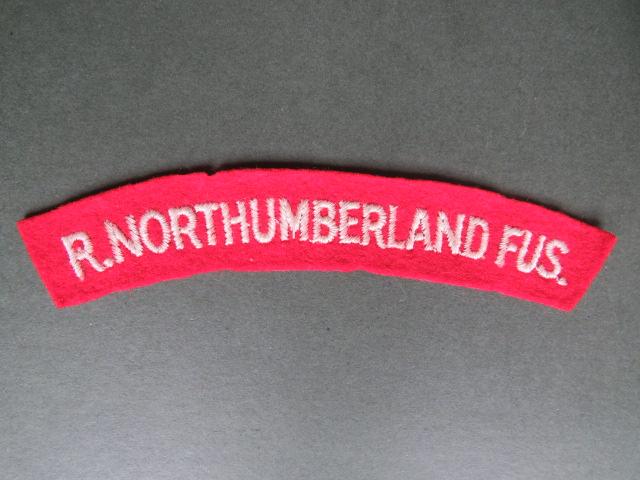 British Army WW2 The Royal Northumberland Fusiliers Shoulder Title