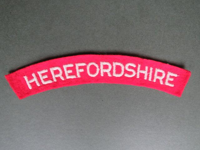 British Army WW2 The Herefordshire Regiment Shoulder Title
