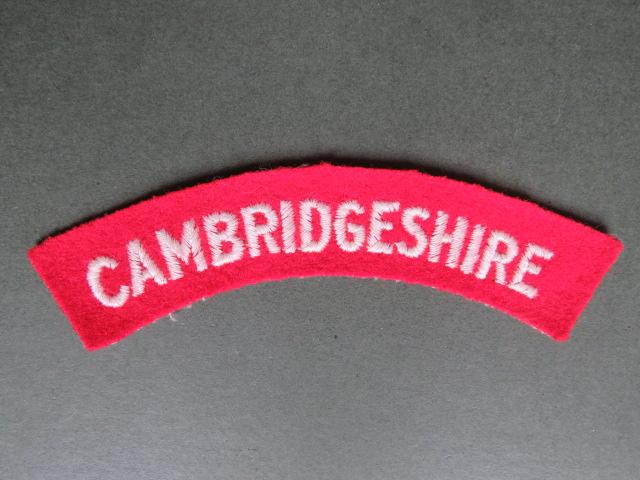 British Army WW2 The Cambridgeshire Regiment Shoulder Title