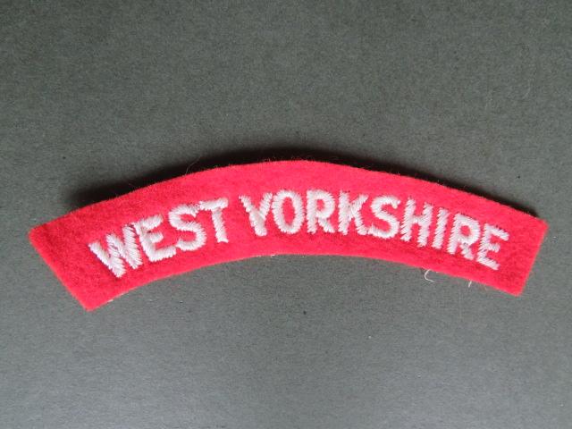 British Army Post WW2 The The Prince of Wales's Own (West Yorkshire Regiment) Shoulder Title