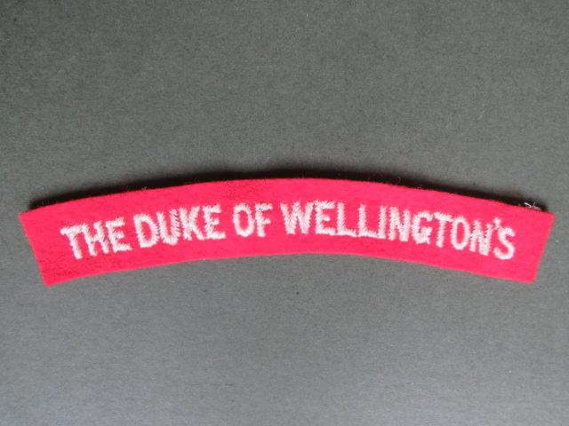 British Army Post WW2 The Duke of Wellington (West Riding) Regiment Shoulder Title