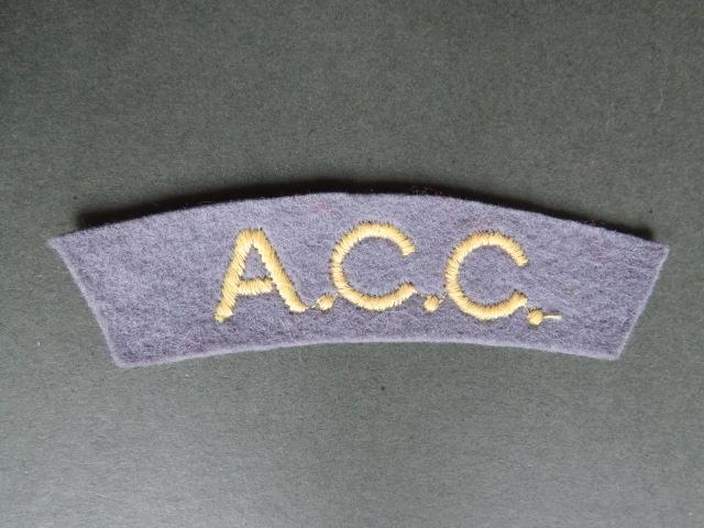 British Army WW2 Army Catering Corps Shoulder Title