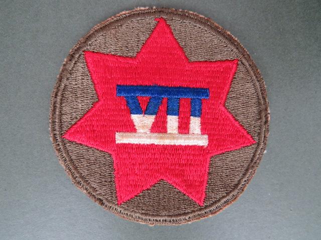 USA Army WW2 / 1950's VII (7th) Corps Formation Patch