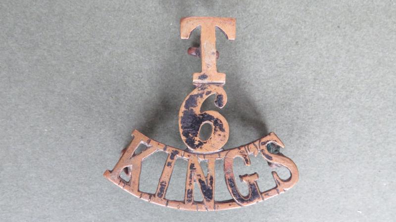 British Army The 6th The King's Regiment (Liverpool) Territorial Battalion Shoulder Title