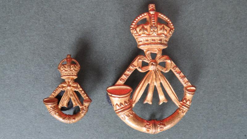 South Africa Army, South African Mounted Rifles 1913-1926 Officers' Cap & Collar Badges