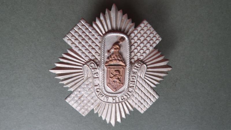 South Africa Army, Cap Town Highlanders 1902-1920 Helmet Plate Badge