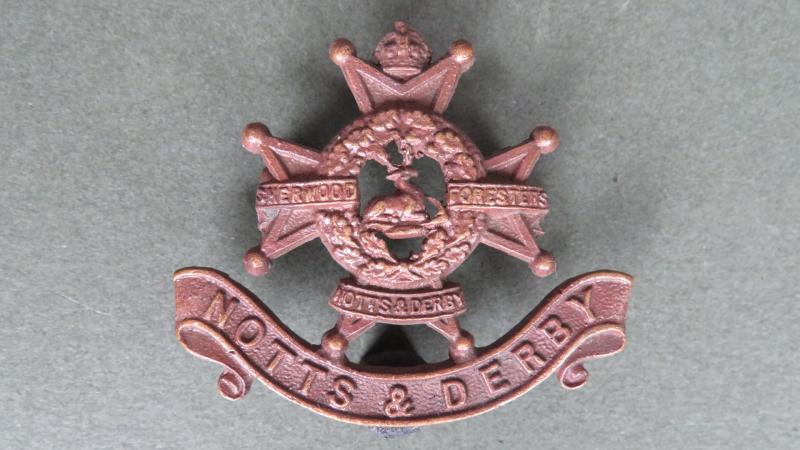 British Army The Sherwood Foresters (Nottinghamshire & Derbyshire Regiment) Officers' Service Dress Collar Badge
