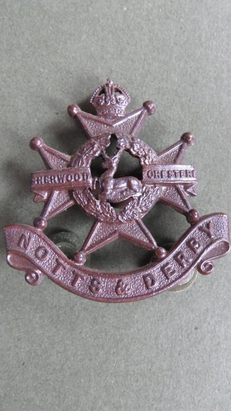 British Army Pre 1953 The Sherwood Foresters (Nottinghamshire & Derbyshire Regiment) Officers' Service Dress Cap Badge