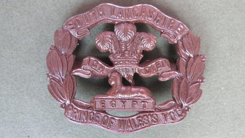 British Army The South Lancashire Regiment (The Price of Wales's Volunteers) Officers' Service Dress Cap Badge