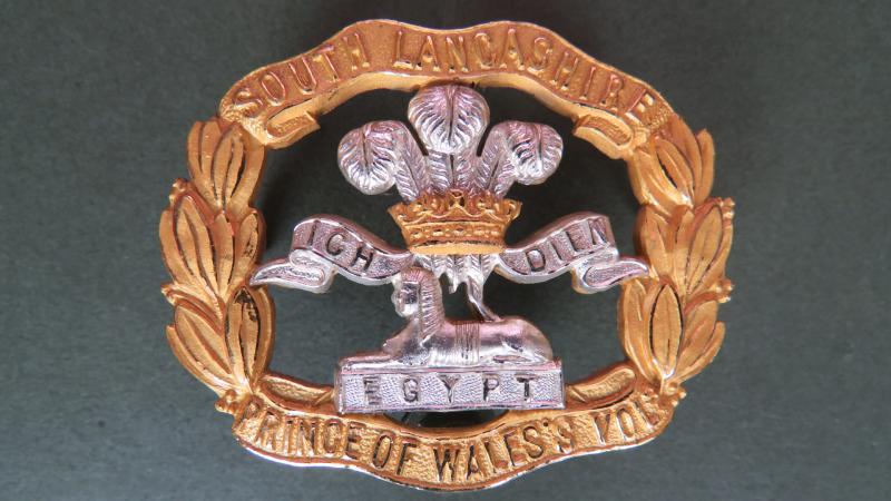 British Army The South Lancashire Regiment (The Price of Wales's Volunteers) Officers' Cap Badge