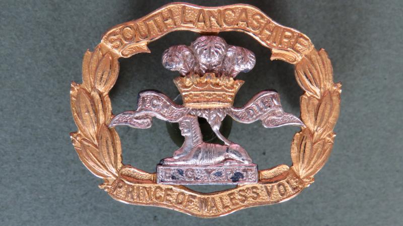 British Army The South Lancashire Regiment (The Price of Wales's Volunteers) Officers' Beret Badge