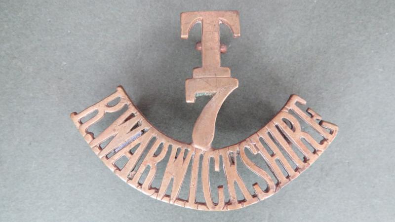 British Army The Royal Warwickshire Regiment, 7th Battalion, Territorial Shoulder Title