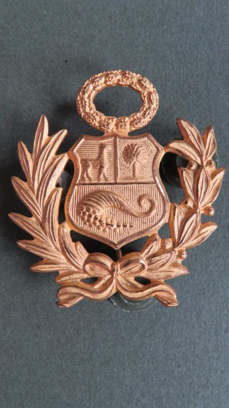 Peru Army NCO's Cap Badge