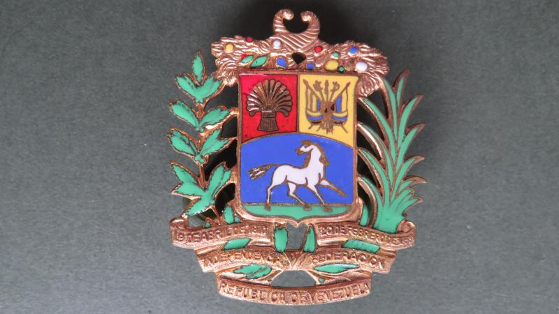 Venezuela Army Senior Officers' Cap Badge