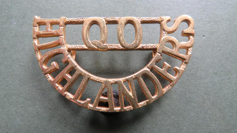 British Army Queen's Own Highlanders (Seaforth & Cameron) Officers Shoulder Title