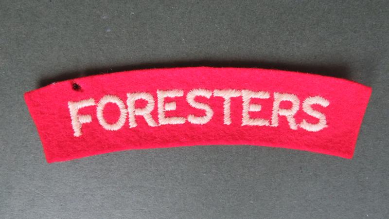 British Army Late WW2 Sherwood Foresters (Nottinghamshire and Derbyshire Regiment) Shoulder Title