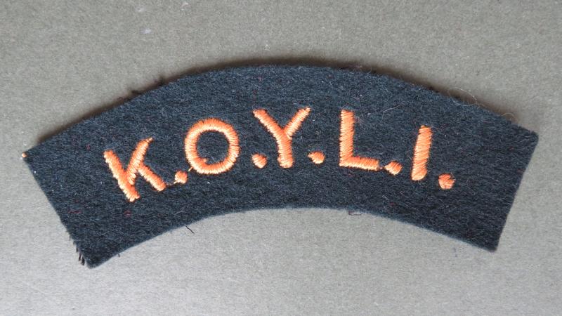 British Army Post WW2 King's Own Yorkshire Light Infantry Shoulder Title