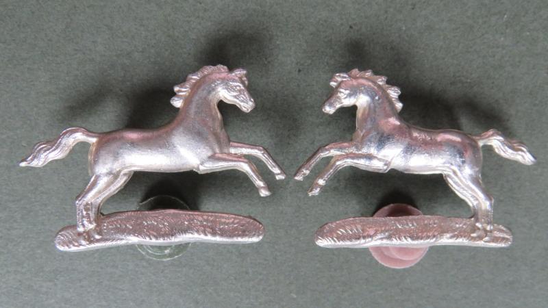 British Army Northamptonshire Yeomanry Collar Badges