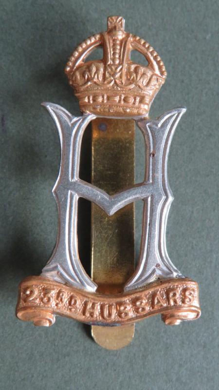 British Army WW2 23rd Hussars Cap Badge