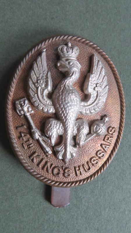 British Army Pre 1915 The 14th (King's) Hussars Cap Badge