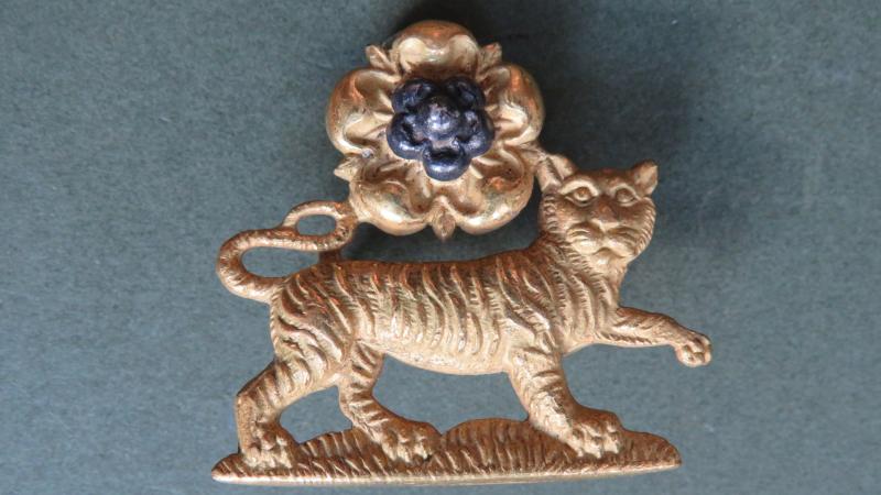 British Army The York and Lancaster Regiment Officers Dress Collar Badge