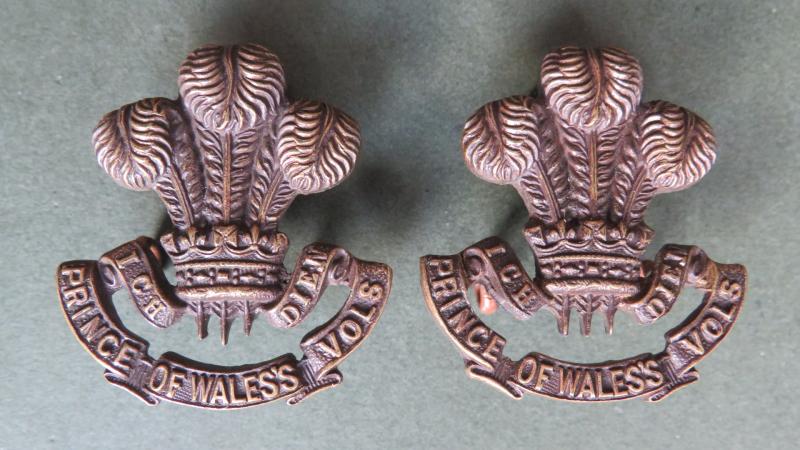 British Army The South Lancashire Regiment (Prince of Wales's Own) Officers Service Dress Collar Badges