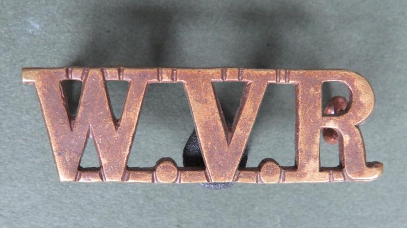 British Army W.V.R. (Women's Volunteer Reserve) Shoulder Title