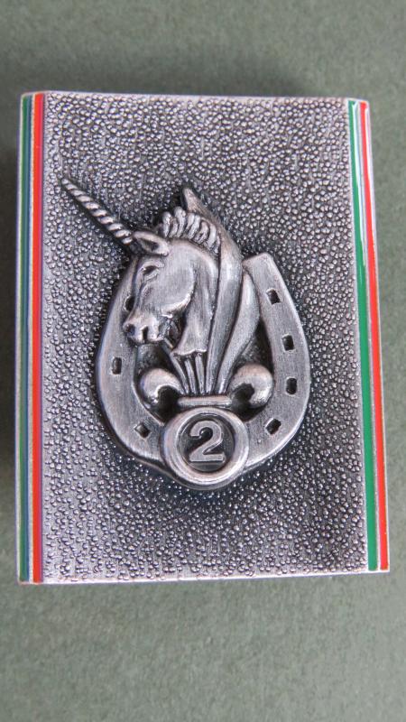 France Foreign Legion 2° Régiment Etranger d’Infanterie, LICORNE XII, G.T.I.A. 1 Pocket Crest