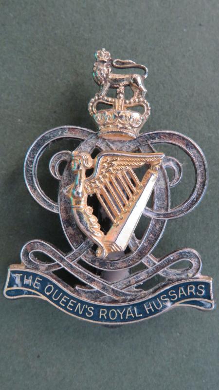 British Army The Queen's Royal Hussars Cap Badge