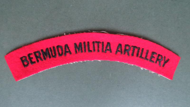 British Commonwealth Pre 1946 Bermuda Militia Artillery Shoulder Title