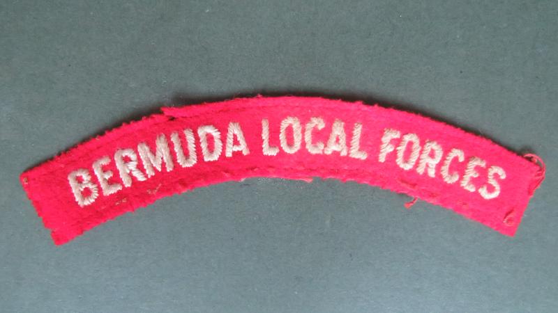 British Commonwealth 1951-1965 Bermuda Local Forces Shoulder Title