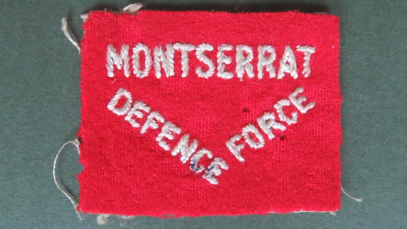 British Commonwealth Circa 1925 Montserrat Defence Force Shoulder Title