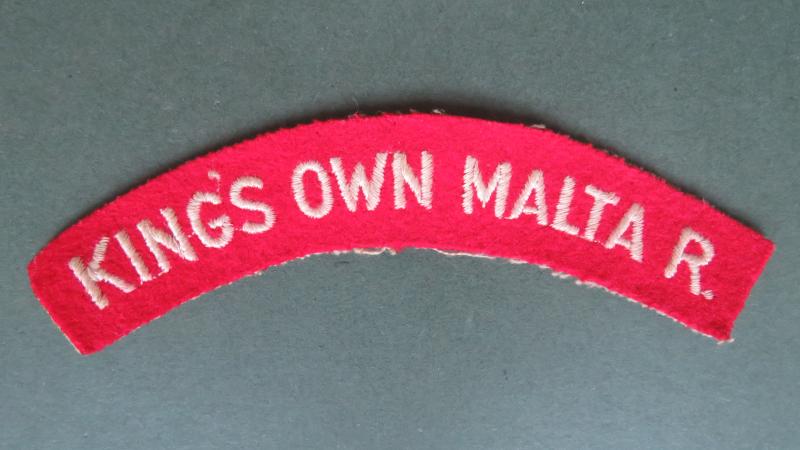 British Commonwealth 1931-1945 King's Own Malta Regiment Shoulder Title