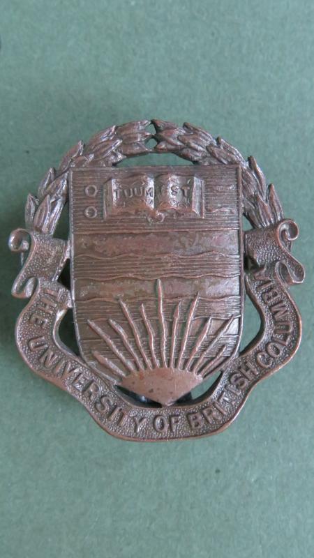 Canada Army The University of British Columbia (C.O.T.C.) Cap Badge