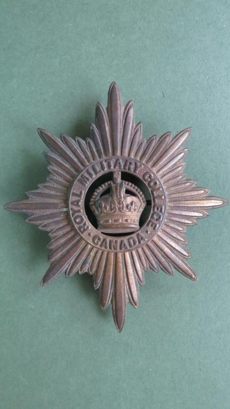 Canada Army Early Period Royal Military Collage Helmet Plate