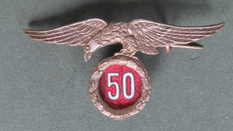 Spain Airborne 50 Parachute Jumps Award Badge