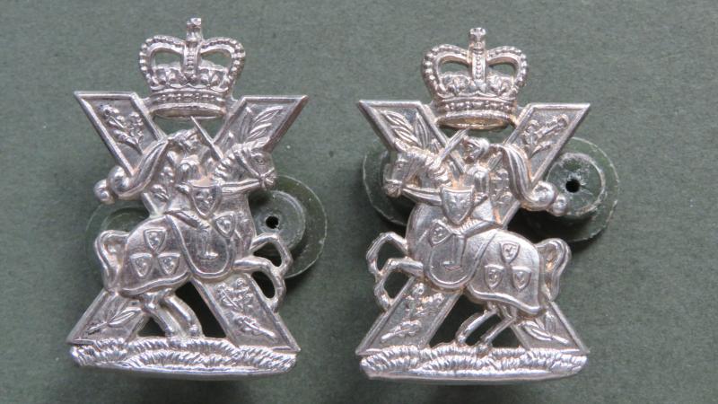 British Army Fife & Forfar Yeomanry / Scottish Horse Collar Badges