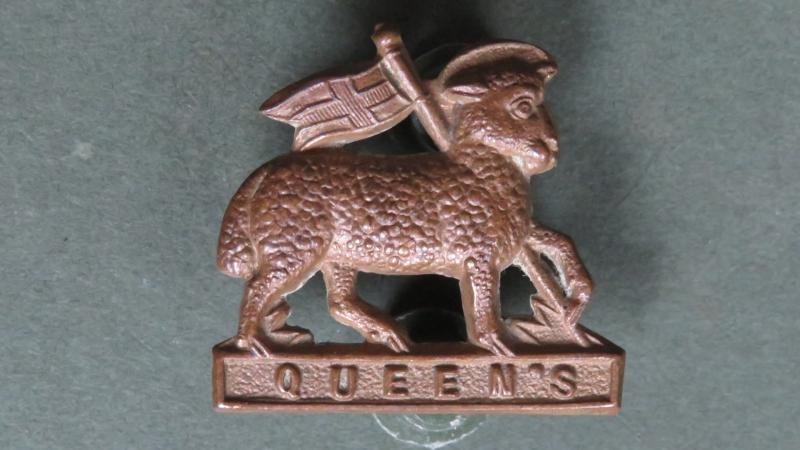 British Army Pre 1900 The Queen's Royal Regiment (West Surrey) Collar Badge