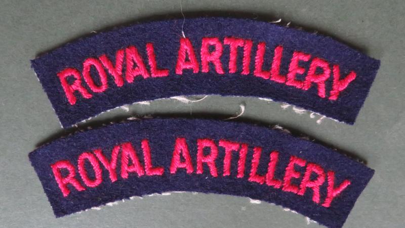 British Army WW2 Royal Artillery Shoulder Titles