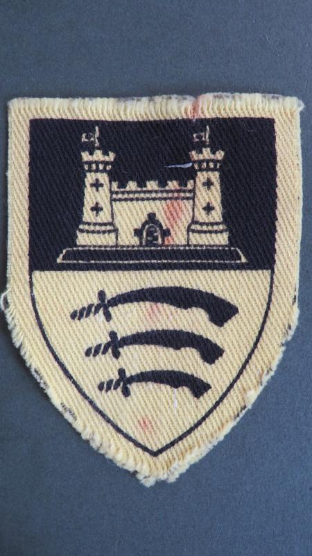 British Army WW2 East Anglian District Formation Sign